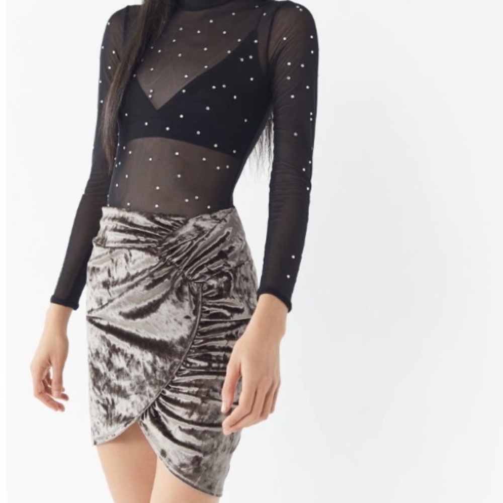 UO Velvet Skirt Sz S